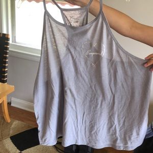 Gray workout tank
